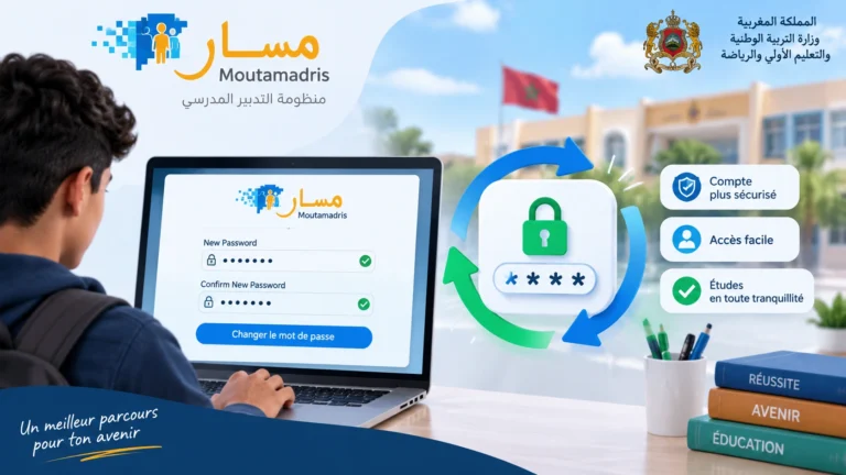 مسار: كيفاش تبدّل كلمة السر ديالك فمسار متمدرس
